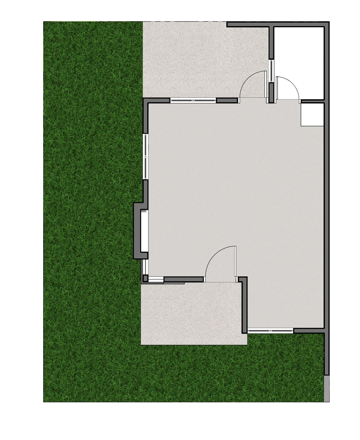 Official suggested floor plan for the Amaia Bungalow Pod