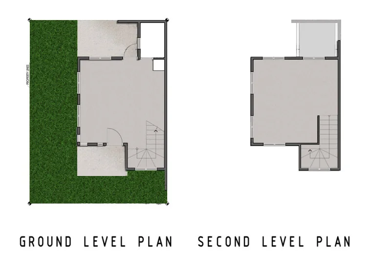 Official suggested ground and second-level plans for the Amaia Single Home